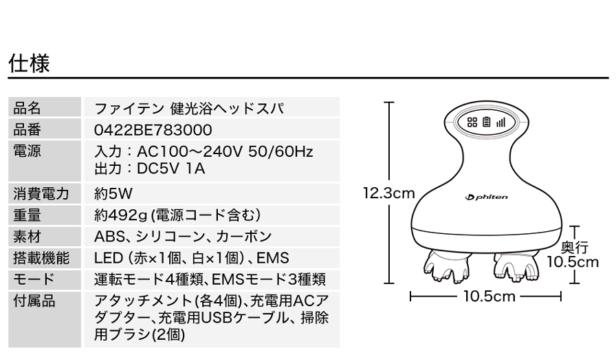 健光浴ヘッドスパ仕様